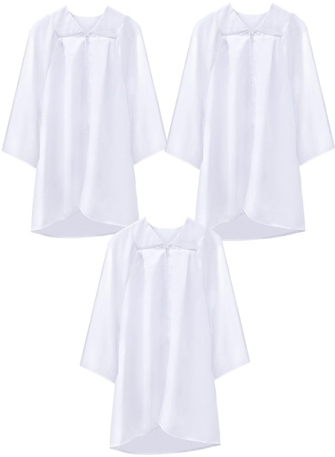 Toulite طقم ملابس جوقة للأطفال من توليت مكون من 3 قطع، ملابس بيضاء للتعميد، ملابس للأطفال للتعميد بالماء، زي القس والقاضي (مقاس 36) - Image 1